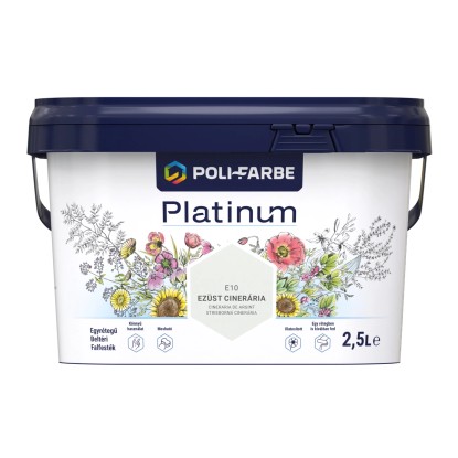 Poli - Farbe Platinum beltéri falfesték diszperziós Ezüst cinerária 2,5 l