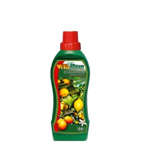 Citrus trágya (t.b.t.) palack citrus gyümölcs illusztrációval.