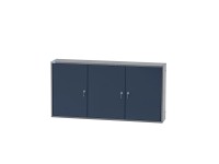Küpper faliszekrény 3 ajtós 4 polccal 60 cm x 120 cm x 20 cm sötétkék Küpper faliszekrény 3 ajtós 4 polccal 60 cm x 120 cm x 20 cm sötétkék