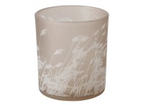 Boltze Home Reedy mécsestartó 10 cm átmérő x 12 cm Bézs