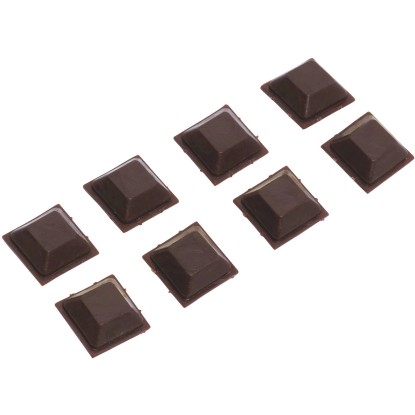 Univerzális zajcsillapító öntapadós 15 mm x 15 mm 8 darab barna