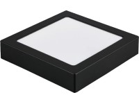 Rábalux Shaun 2 beltéri mennyezeti ráépíthető lámpa négyzetes fekete LED 15W