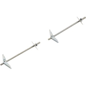 Két LUX rugós billenőcsavar csavarral, 4x95mm, üreges falakhoz.