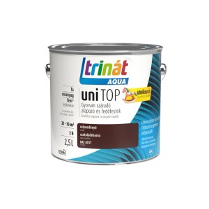 Trinát Aqua UniTop akril festék, csokoládébarna, 2,5 literes doboz.