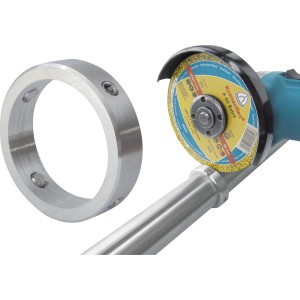 Korlát szerelőkészlet vágókorongokkal és vezetőgyűrűvel (40 mm) lépcsőkorlátokhoz.