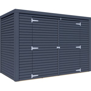 Antracit Bertilo kerti tároló Box Bike (103x207cm) FSC® minősített fából.
