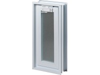 Szellőzőablak szúnyoghálóval 2 üvegtégla helyett 18,9 cm x 38,4 cm x 8 cm