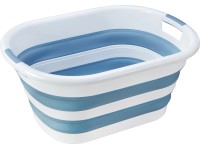 Összecsukható szennyeskosár 40 l kék