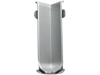 Fuchs Design szegélyléc belső sarok 8 cm alumínium ezüst matt