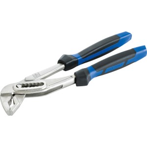 LUX Classic vízpumpafogó, 240 mm, kék-fekete fogantyúkkal a megfogáshoz és lazításhoz.