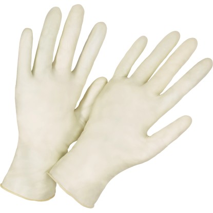 Egyszer használatos kesztyű M-es méret fehér