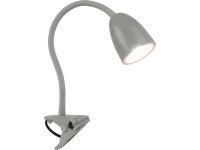 OBI Vidorni LED-es csiptetős lámpa hajlítható 35 cm szürke