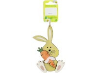 Dekor-nyuszi sárgarépával 21 cm x 8 cm x 1 cm színes