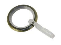 Gardinia Memphis csúszóbetétes függönykarika, antik sárgaréz Gardinia Memphis csúszóbetétes függönykarika, antik sárgaréz