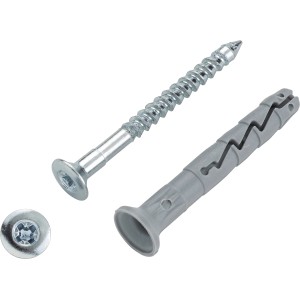 LUX szöges tipli 6 mm x 35 mm szögge, tömör téglához és betonhoz rögzítésre alkalmas.