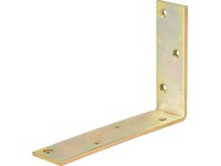 Faösszekötő sarokmerevítő sárga horganyzott 180 mm x 120 mm x 40 mm Faösszekötő sarokmerevítő sárga horganyzott 180 mm x 120 mm x 40 mm