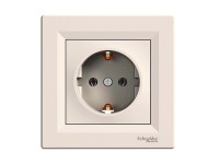 Asfora földelt csatlakozó aljzat bézs Asfora földelt csatlakozó aljzat bézs