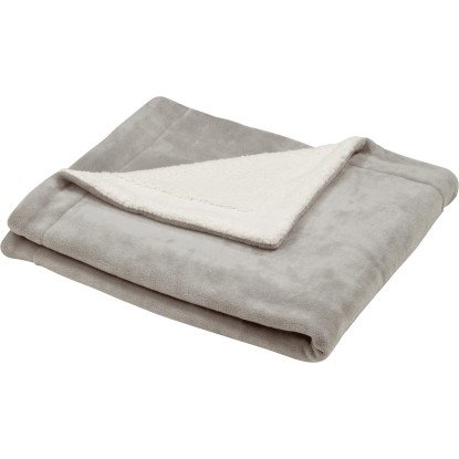 Sherpa plüss pléd 130 cm x 150 cm világosszürke