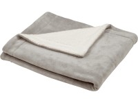 Sherpa plüss pléd 130 cm x 150 cm világosszürke Sherpa plüss pléd 130 cm x 150 cm világosszürke