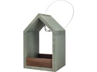 Fa madáretető 27 cm x 17 cm x 14 cm mohaszürke-barna