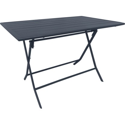 Toconao téglalap alakú összecsukható asztal antracit 110 cm x 70 cm