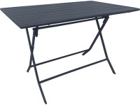Toconao téglalap alakú összecsukható asztal antracit 110 cm x 70 cm