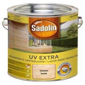 Sadolin falazúr színtelen, UV védelem kültéri fához.