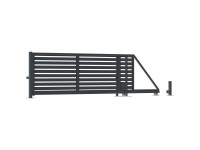 TRENTO tolókapu motoros RAL 7021 135 cm x 400 cm