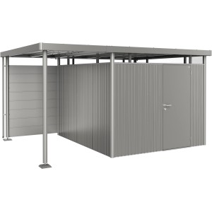Biohort Hátsó fal oldalsó tetőhöz H2-H5, kvarcszürke metál. Kerti ház tartozék.