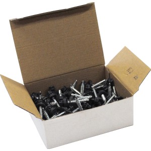 SKH csavarok Ø 4,8 mm x 35 mm, 100 darabos dobozban tetőlemezekhez.