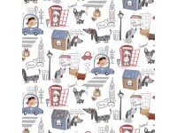 Rex Deco viaszosvászon terítő gyerek mintás 140 cm széles méteráru