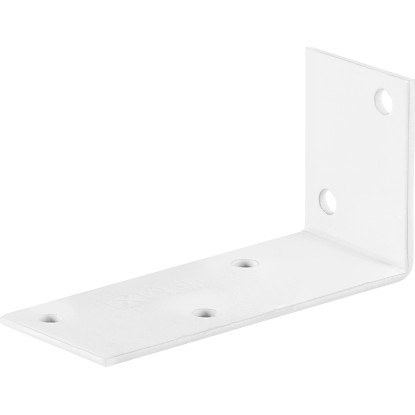 Konstrukciós szeglet fehér porszórt 80 mm x 40 mm x 30 mm