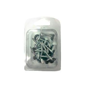 Csomag 25 db 4,5x35 mm-es rozsdamentes acél Spengler csavar tetőlemezek rögzítéséhez.