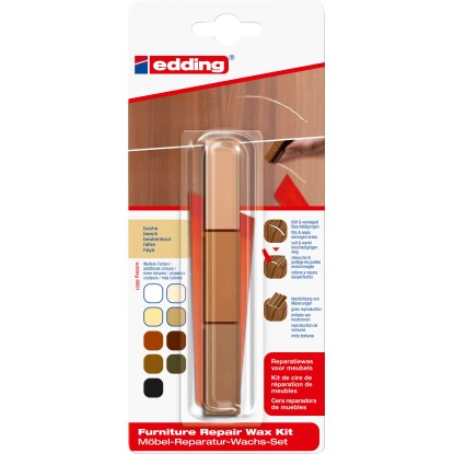 Edding 8901 bútorjavító wax készlet bükk