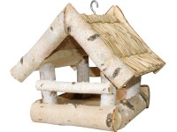 Madáretető szalmatetős 19 cm x 19 cm