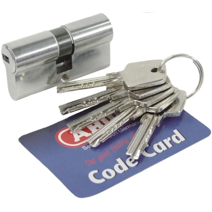 Zárbetét 30 mm / 30 mm D6 nikkelezett 5 db kulccsal