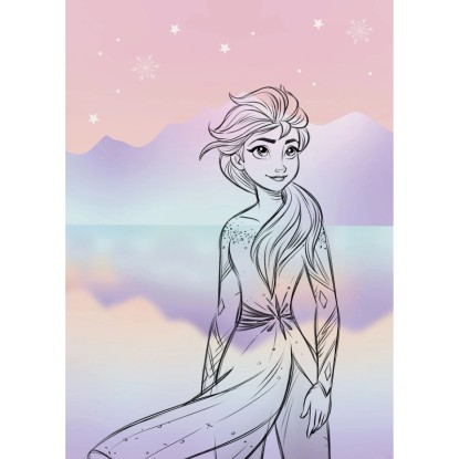 Komar Disney Frozen Pastell Lights falikép 50 cm x 70 cm lila