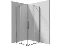 Zuhanykabin Deante Prizma titanium 90 cm x 90 cm Zuhanykabin Deante Prizma titanium 90 cm x 90 cm