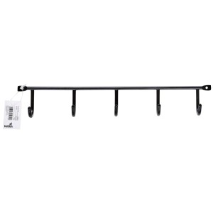 Hettich fogassor 5 x fém fekete 350 mm x 52 mm x 35 mm 1 db