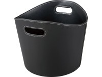 Kandallókosár bőrhatású 39 cm átmérő fekete Kandallókosár bőrhatású 39 cm átmérő fekete