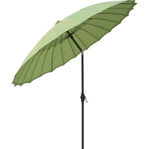 Limon napernyő Ø 270 cm lime színben, kurblis mechanizmussal kertbe és teraszra.