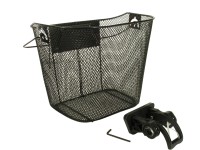 Kerékpáros első kosár acél gyorszáras Kerékpáros első kosár acél gyorszáras