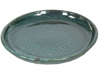 M Collections Saucer mázas cserépalátét 34 cm x 34 cm Mohazöld
