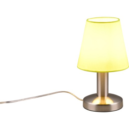 Trio asztali éjjelilámpa Mats II nikkel matt-fehér 14 cm x 24 cm