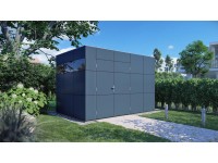 Bertilo HPL 2 kerti ház antracit-szürke 228 cm x 345 cm FSC