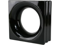 Style'n Art Deko Loop kerámia kő fekete 19 cm x 19 cm x 8 cm