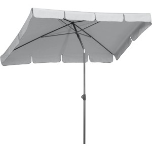 Ezüstszürke Schneider erkélyernyő 225x120 cm dönthető funkcióval az optimális napvédelemért.