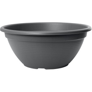 Antracit Florus Original virágalátét, Ø 34 cm, újrahasznosított műanyagból.