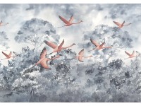 Komar vlies fotótapéta Flamingos in the Sky 400 cm x 280 cm