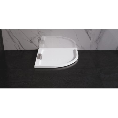 PETRA Zuhanytálca íves öntött márvány 80x80x3,5 cm